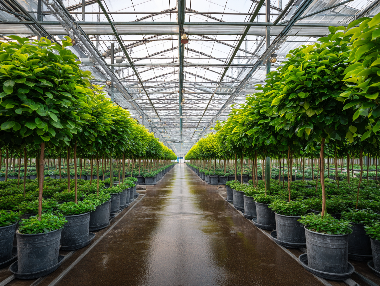 Decorative plants and greenery